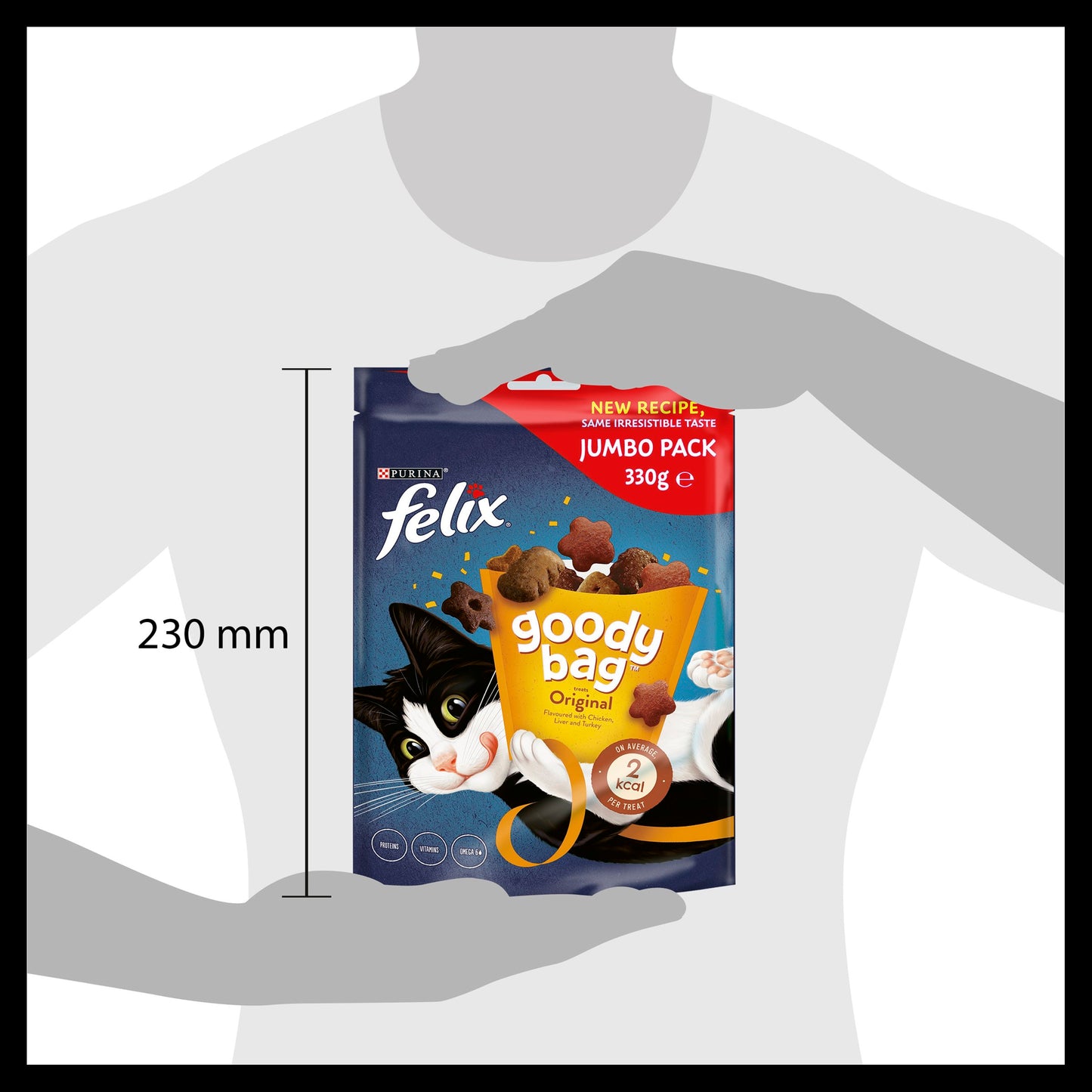 Felix Goody Bag Original Chicken, Liver and Turkey Adult Cat Treats