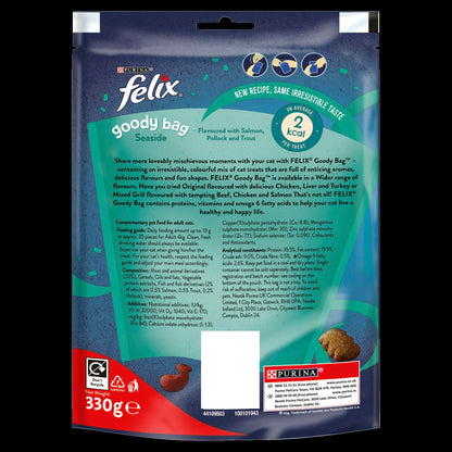 Felix Goody Bag Seaside Salmon, Pollock and Trout Adult Cat Treats