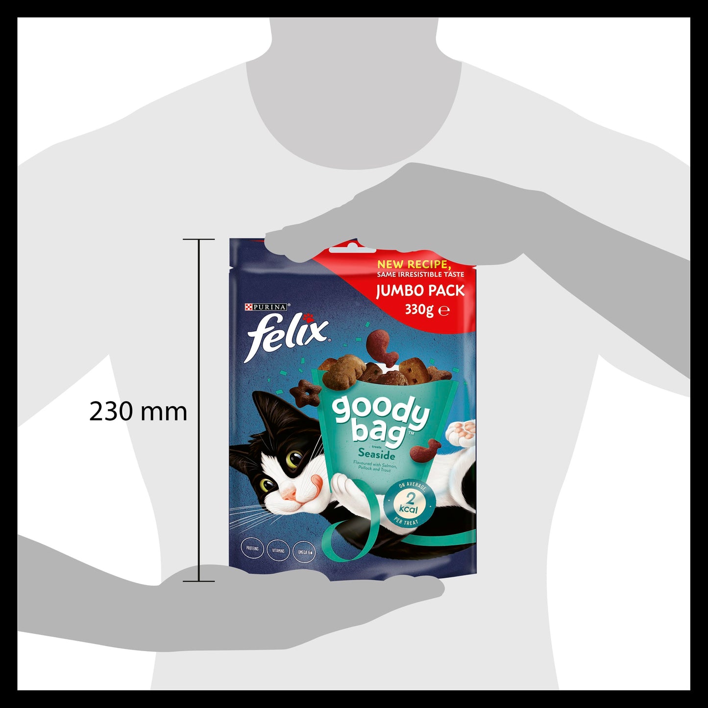 Felix Goody Bag Seaside Salmon, Pollock and Trout Adult Cat Treats