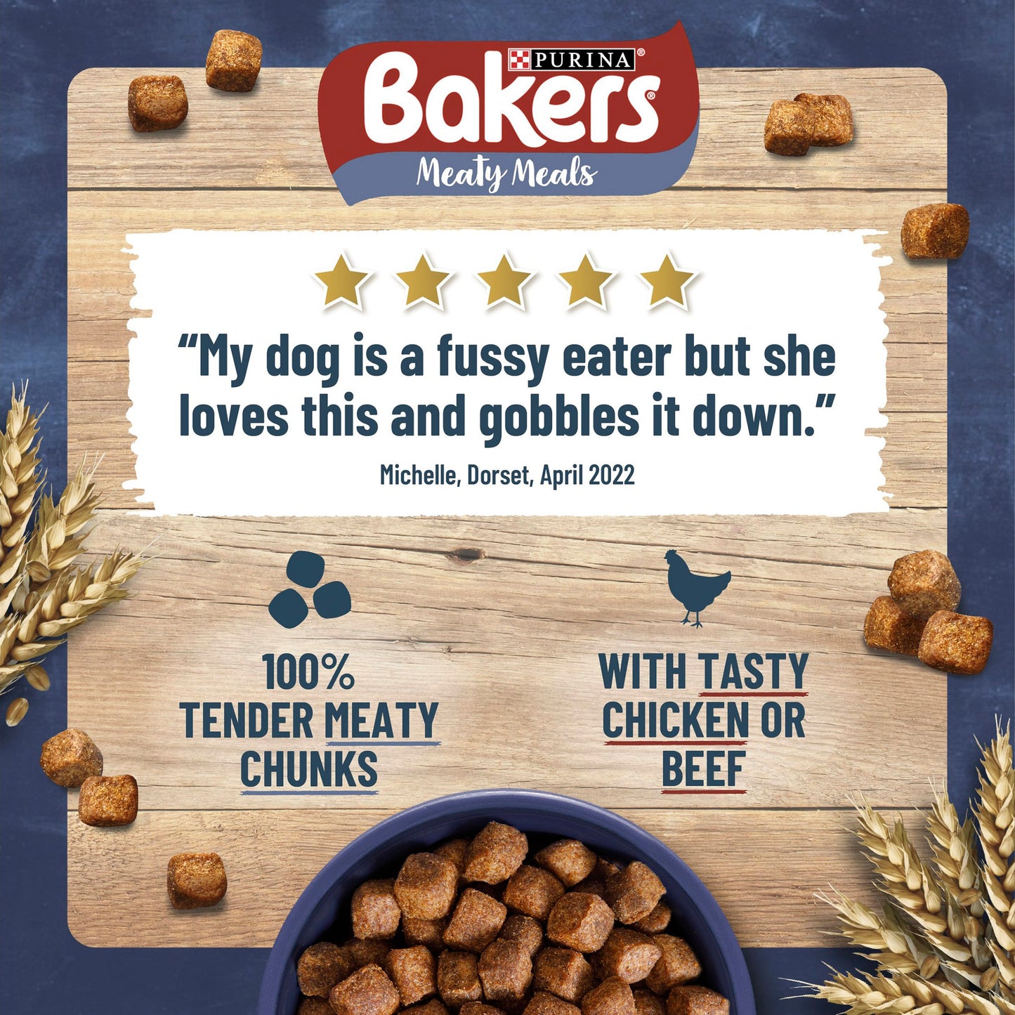 Bakers Meaty Meals Chicken Adult Dry Dog Food