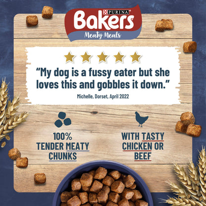 Bakers Meaty Meals Chicken Adult Dry Dog Food