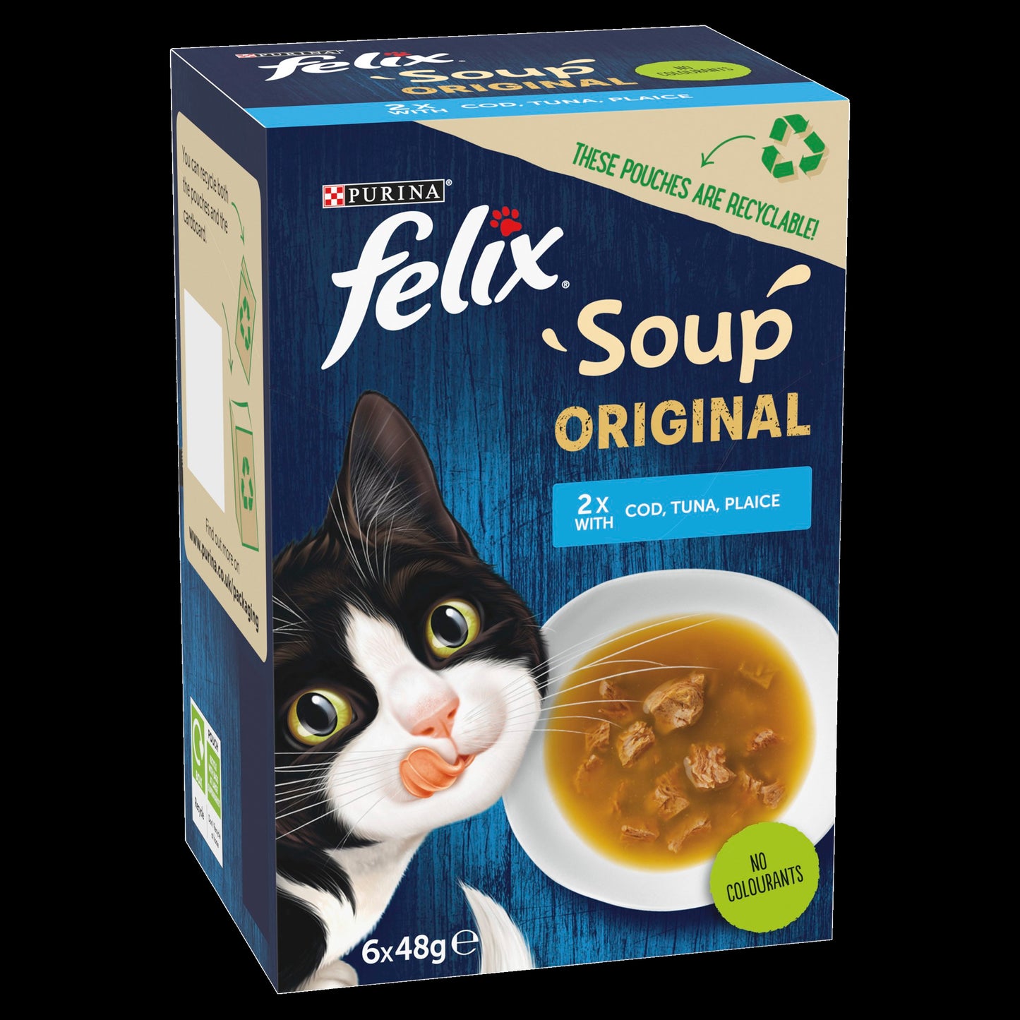 Felix Soup Fish Selection Plaice, Tuna and Cod Wet Cat Food