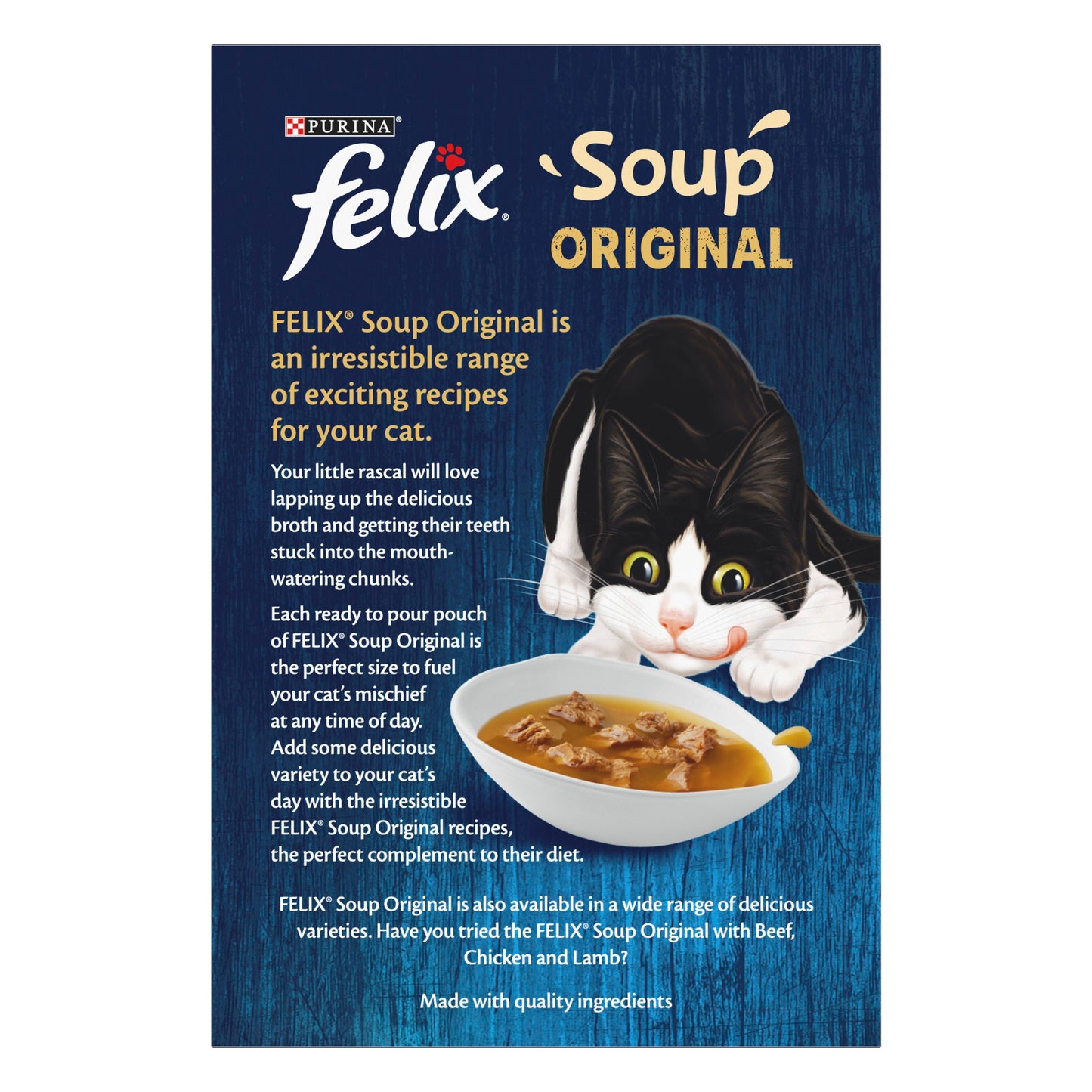 Felix Soup Fish Selection Plaice, Tuna and Cod Wet Cat Food