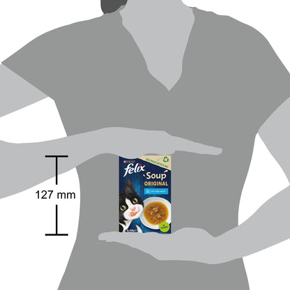 Felix Soup Fish Selection Plaice, Tuna and Cod Wet Cat Food