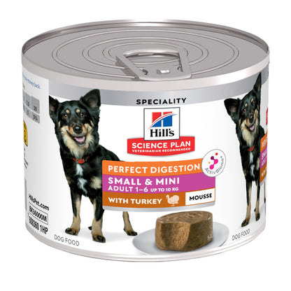 Hill's Science Plan Perfect Digestion Small & Mini Adult Wet Dog Food - Turkey