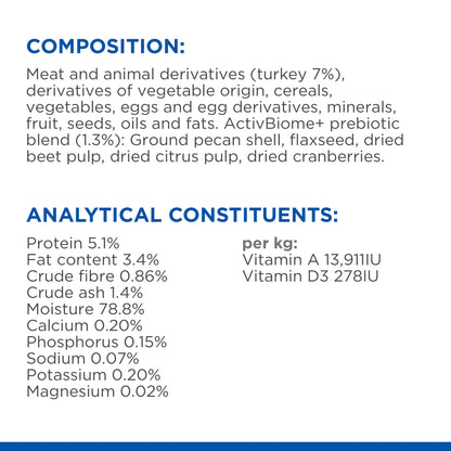Hill's Science Plan Perfect Digestion Small & Mini Adult Wet Dog Food - Turkey