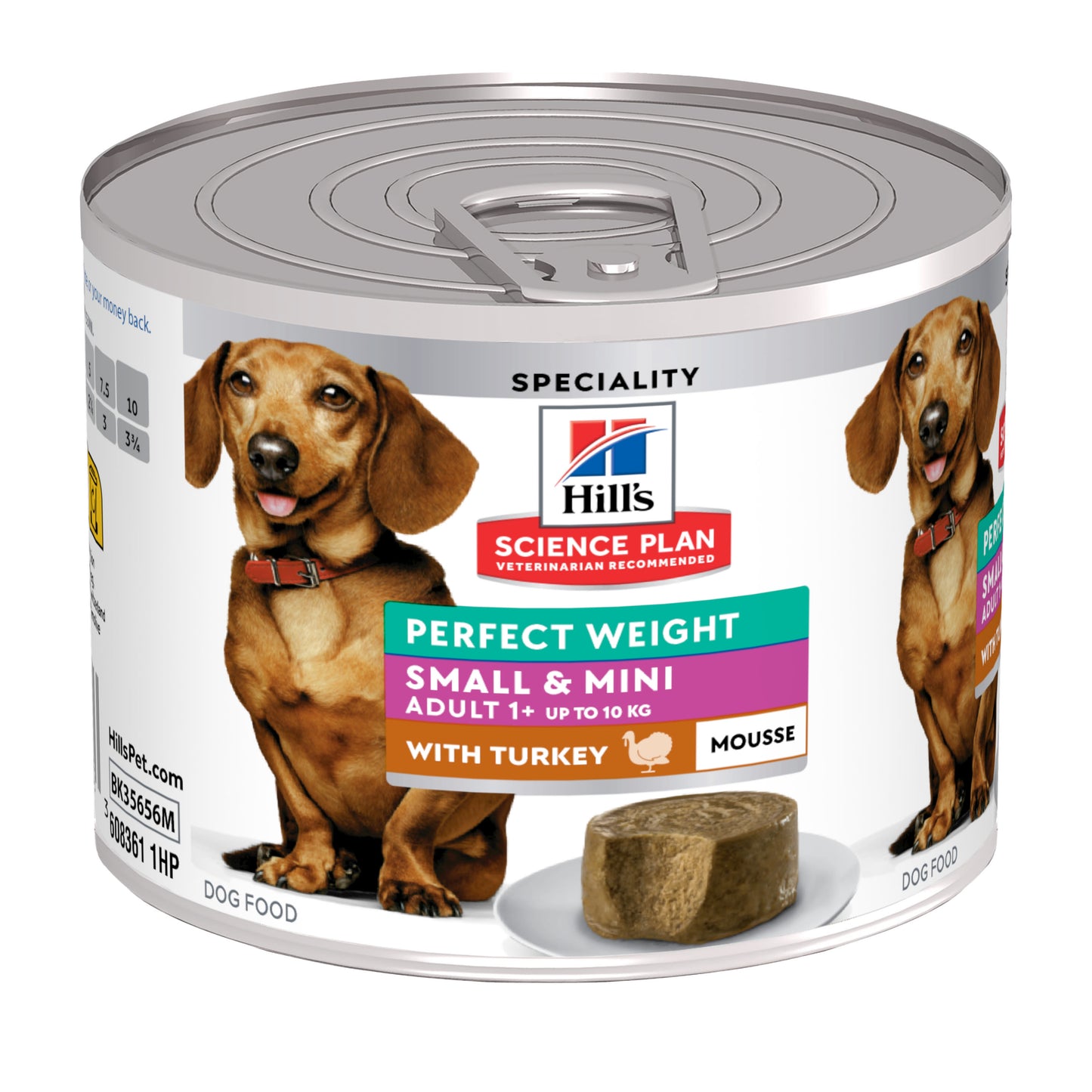 Hill's Science Plan Perfect Weight Adult Small & Mini Wet Dog Food - Turkey