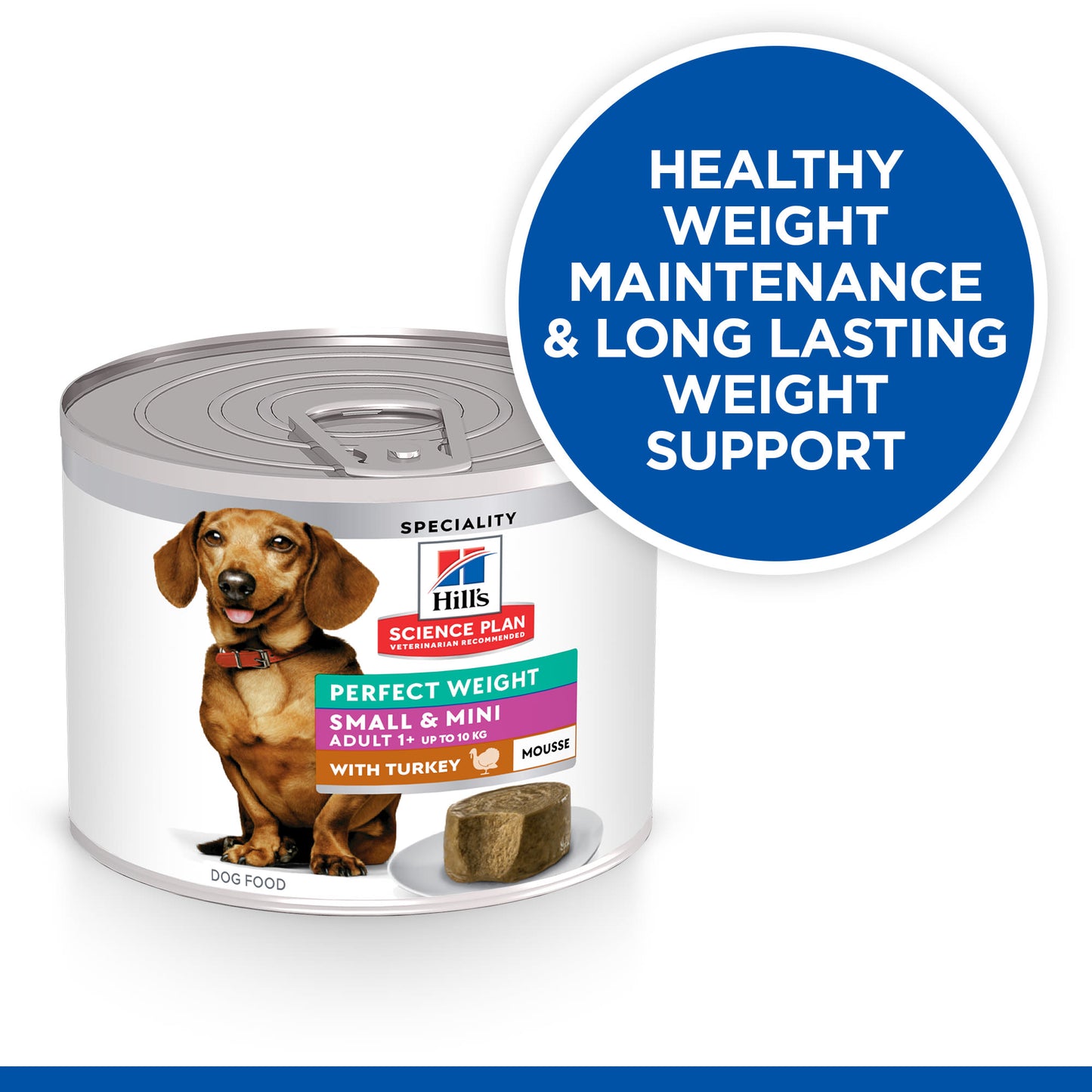 Hill's Science Plan Perfect Weight Adult Small & Mini Wet Dog Food - Turkey