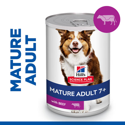 Hill's Science Plan Variety Pack Mature Adult Wet Dog Food with Chicken and Beef