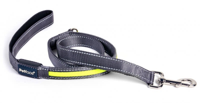 Petface Reflective Flashing Yellow Dog Lead