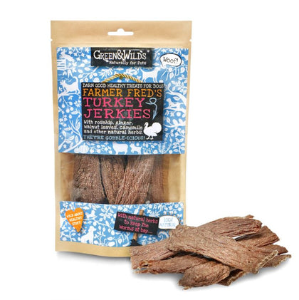 Green & Wilds Turkey Jerkies Dog Treats