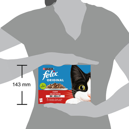 Felix Original Farm Selection in Jelly Wet Cat Food