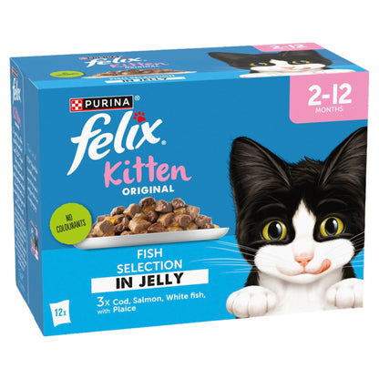 Felix Original Kitten Fish Selection in Jelly Wet Cat Food