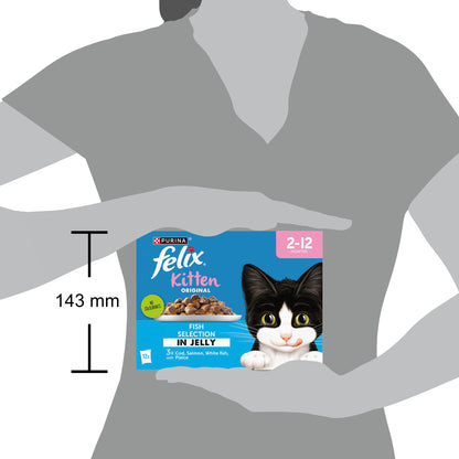 Felix Original Kitten Fish Selection in Jelly Wet Cat Food