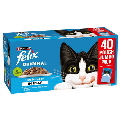 Felix Original Fish Selection in Jelly Wet Cat Food