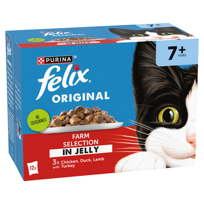 Felix Original Senior 7+ Farm Selection in Jelly Wet Cat Food