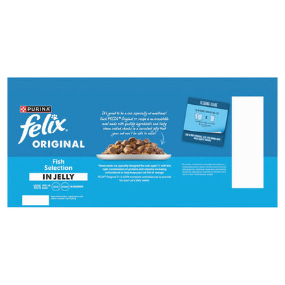 Felix Original Senior 7+ Fish Selection in Jelly Wet Cat Food