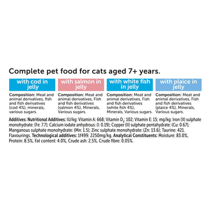 Felix Original Senior 7+ Fish Selection in Jelly Wet Cat Food