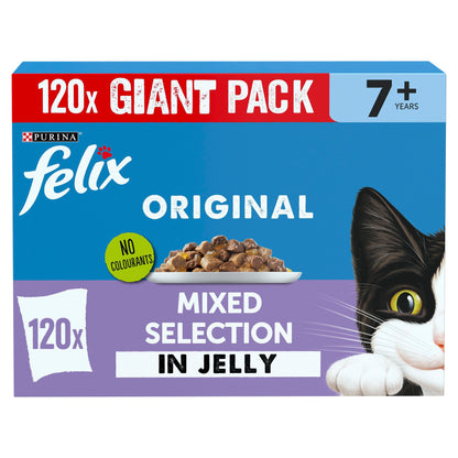 Felix Original Senior 7+ Mixed Selection in Jelly Wet Cat Food