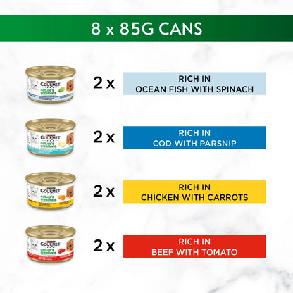 Gourmet Nature's Creations Gravy Heart Chicken Ocean Fish Wet Cat Food