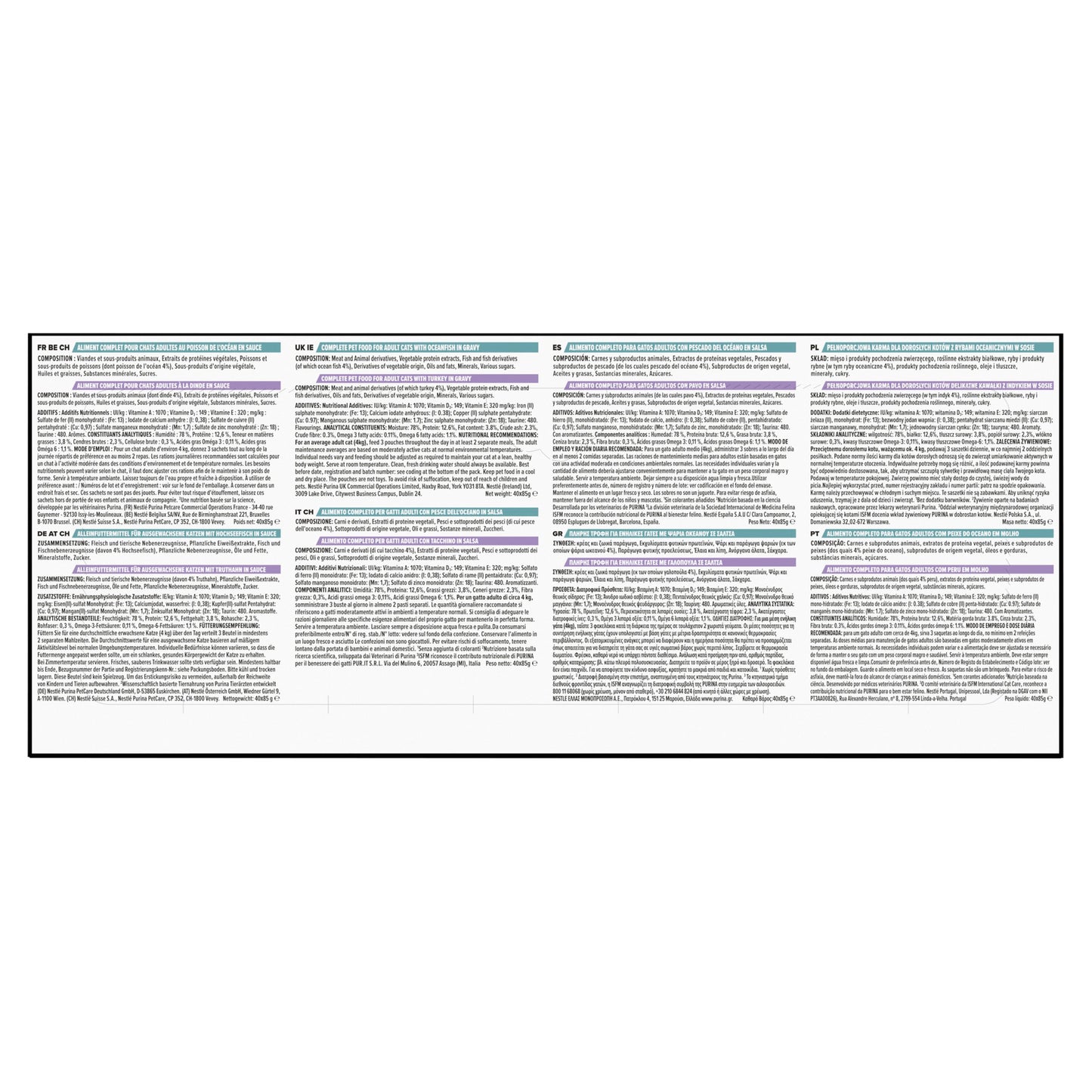 Pro Plan Delicate Digestion Ocean Fish Adult Wet Cat Food