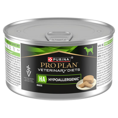 Pro Plan Pro Plan Diets Ha Hypoallergenic Mousse Adult pet food packaging