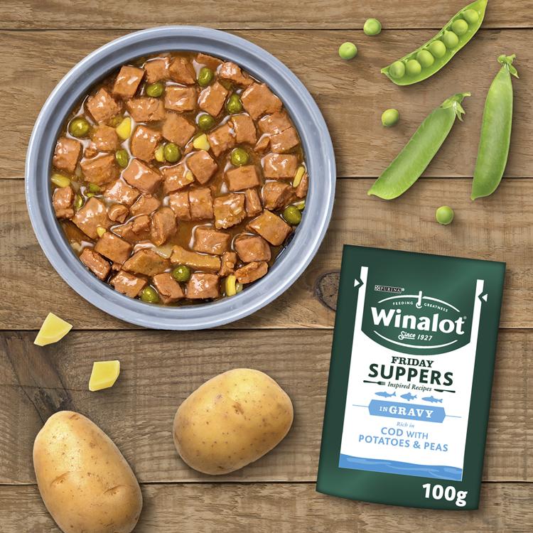 Winalot Friday Suppers Mixed Variety Fish in Gravy Wet Dog Food