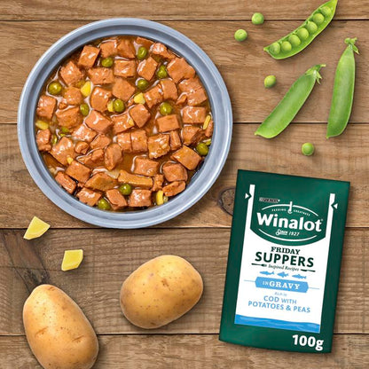 Winalot Friday Suppers Mixed Variety Fish in Gravy Wet Dog Food