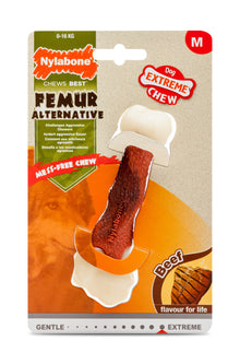 Nylabone Extreme Chew Femur Beef Chew Dog Toy