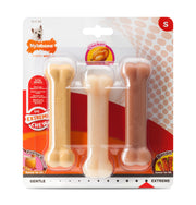 Nylabone Extreme Chew Triple Pack Peanut Butter, Chicken & Bacon Chew Dog Toy