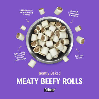 Pointer Meaty Beef Rolls Dog Treats