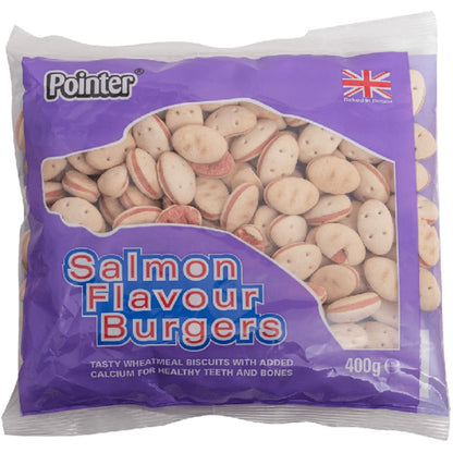 Pointer Salmon Burgers Dog Treats