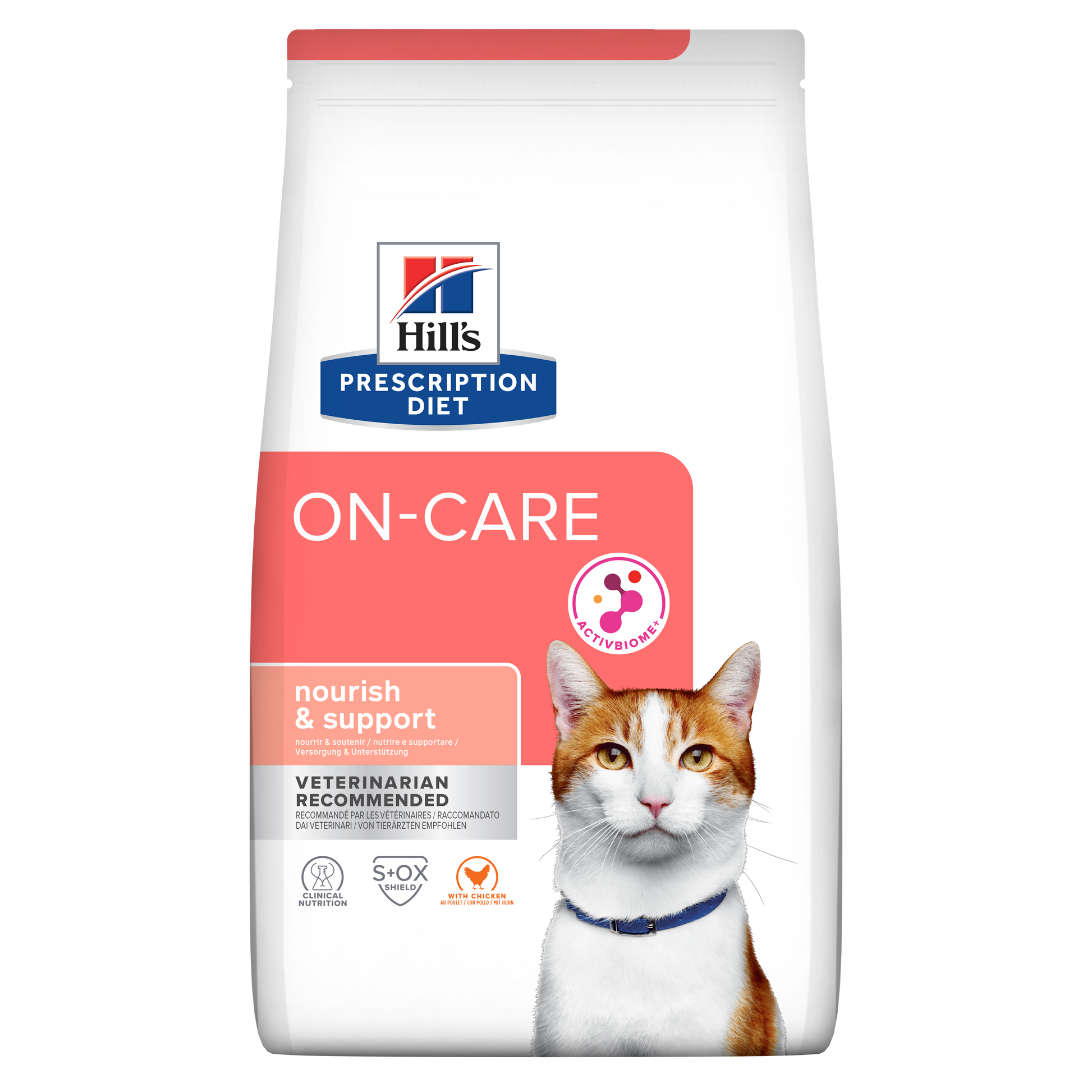 Hill's Pet Nutrition Hill'S Pet Nutrition Hill Prescription On Care Chicken Turkey Adult Dry Cat Food pet food packaging