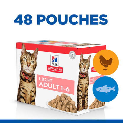 Hill's Science Plan Adult Light Chicken & Ocean Fish Wet Cat Food