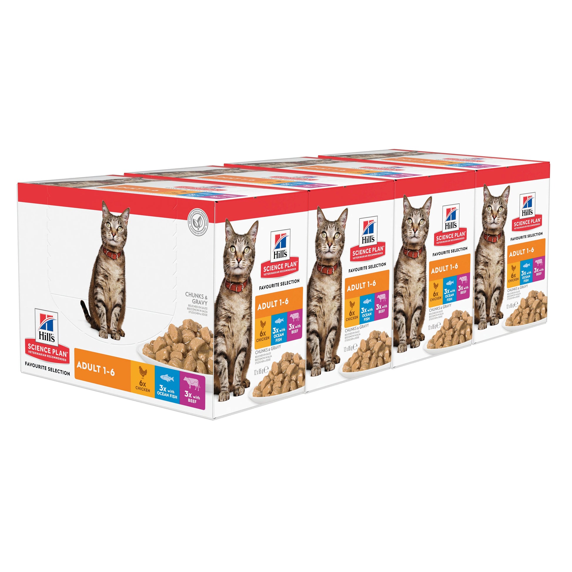 Hill's Pet Nutrition Hill'S Pet Nutrition Hill Science Plan Light Ocean Beef Chicken Adult Wet Cat Food pet food packaging