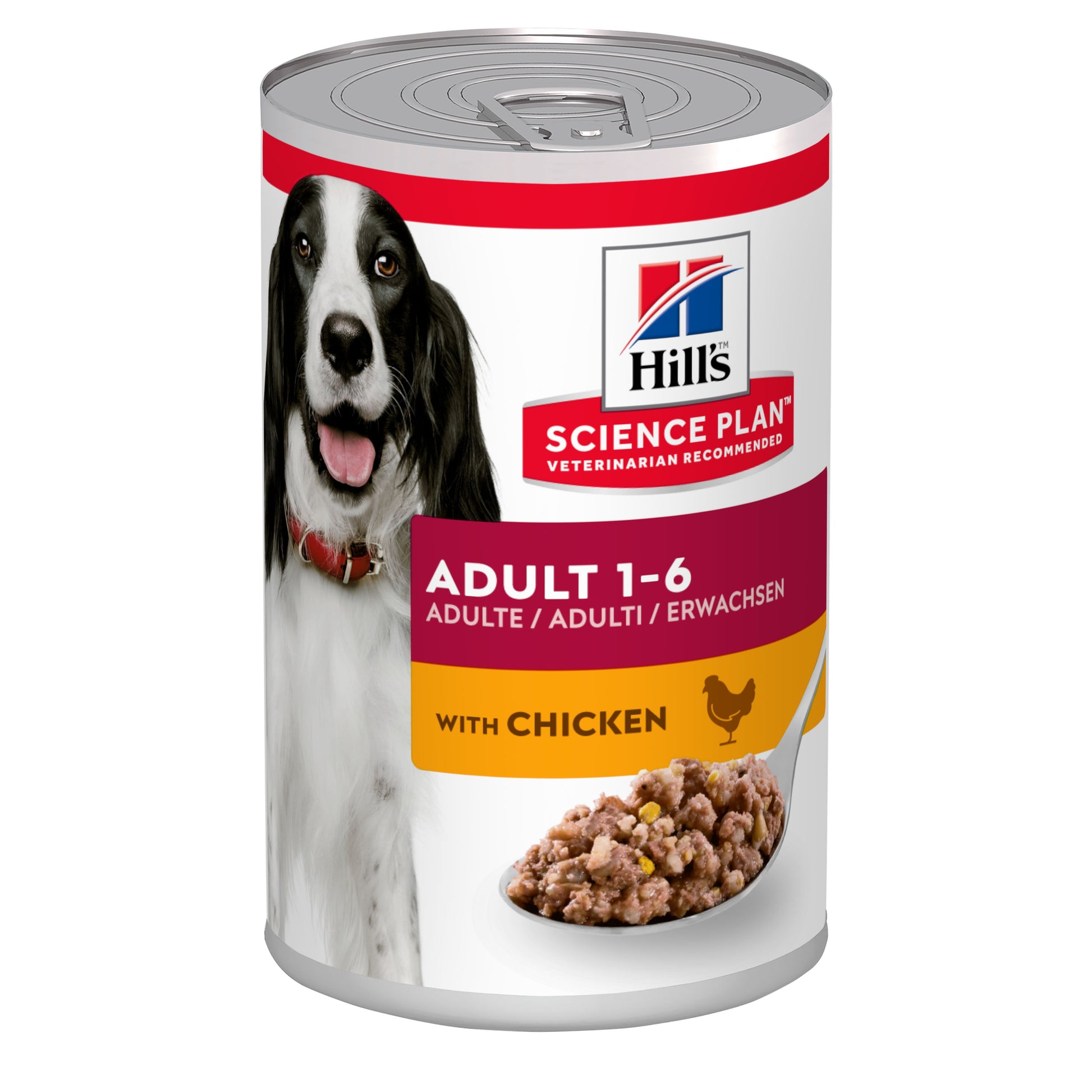 Hill's Pet Nutrition Hill'S Pet Nutrition Science Plan Canine Beef Chicken Pork Adult Wet Dog Food pet food packaging