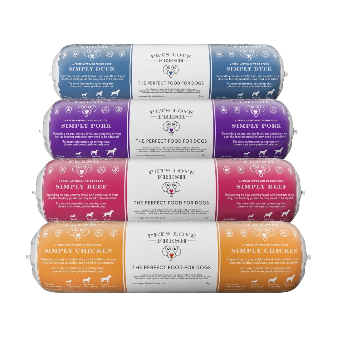 Pets Love Fresh Simply Chicken, Pork, Beef & Duck Variety Pack Dog Food