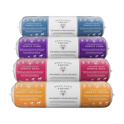 Pets Love Fresh Simply Chicken, Pork, Beef & Duck Variety Pack Dog Food