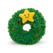 Petface Christmas Remy Wreath Plush & Rubber Dog Toy