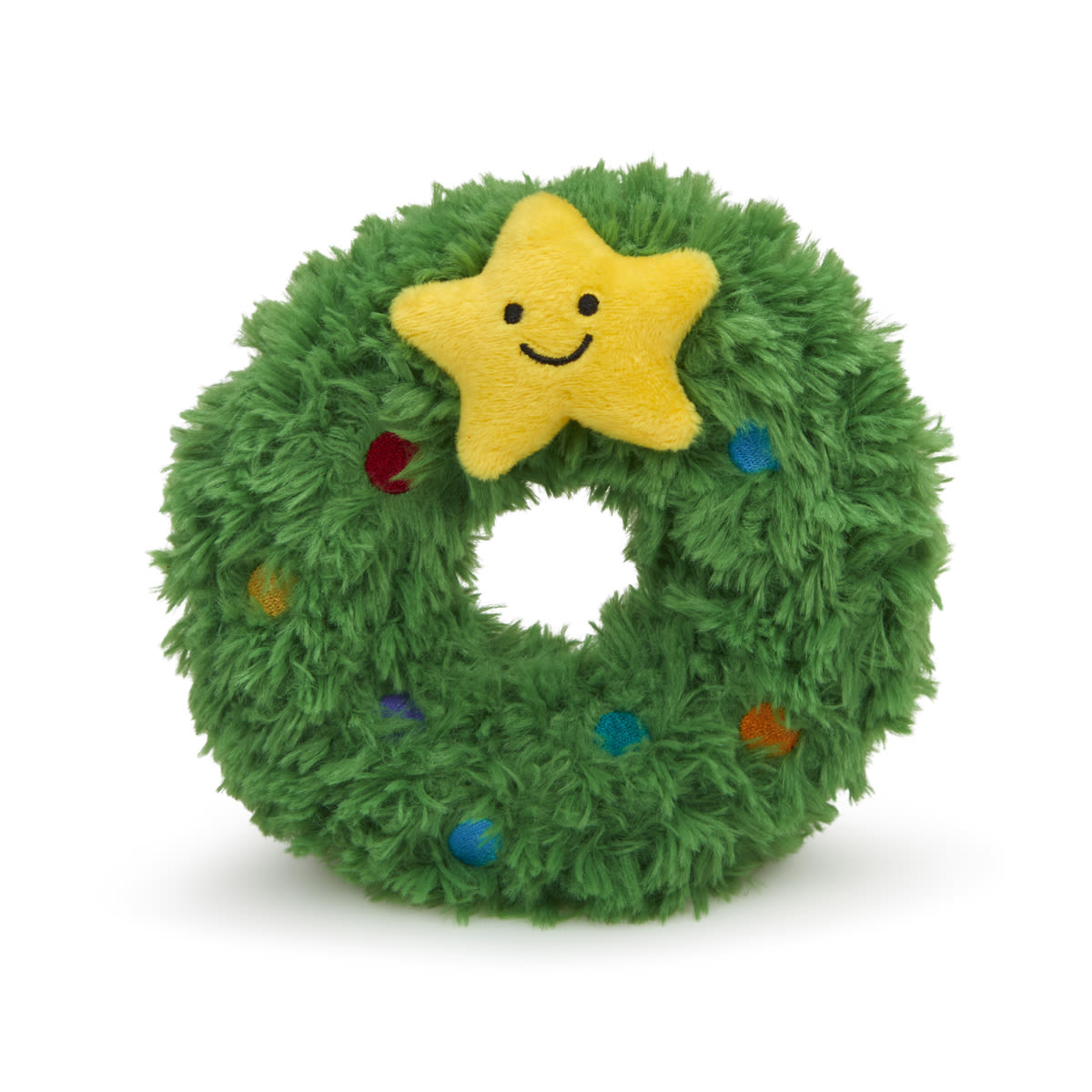 Petface Christmas Remy Wreath Plush & Rubber Dog Toy