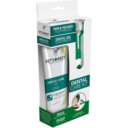 Vet's Best Dental Care Kit for Dogs + Gel