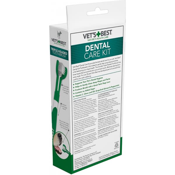 Vet's Best Dental Care Kit for Dogs + Gel