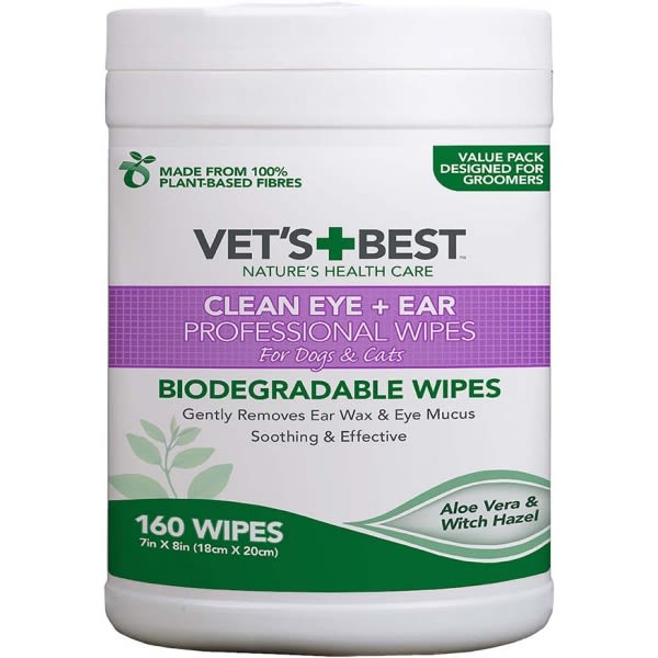 Vet's Best Ear & Eye Wipes for Dogs & Cats