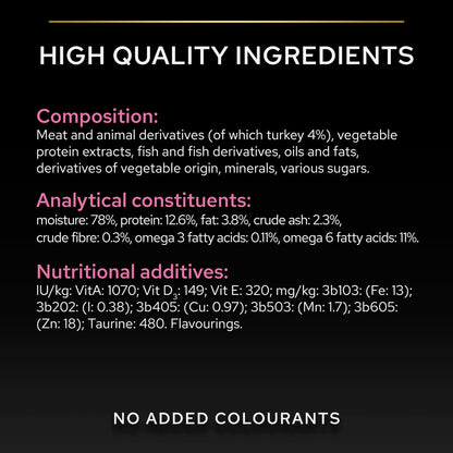 Pro Plan 1+ Delicate Digestion with Turkey in Gravy Adult Wet Cat Food Pouches