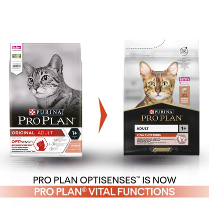 Pro Plan 1+ Vital Functions Rich in Salmon Adult Dry Cat Food
