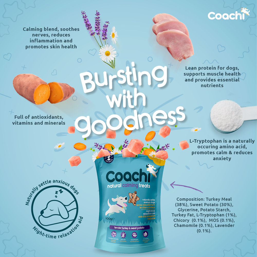 Coachi Natural Dog Calming Treats - Turkey