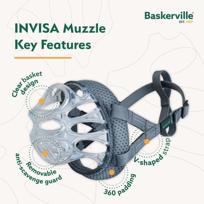 Baskerville INVISA Dog Muzzle - Clear