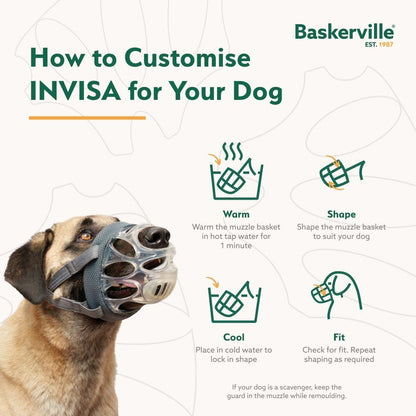Baskerville INVISA Dog Muzzle - Clear