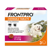 Frontpro Chewable Tablets Flea & Tick Treatment for Dogs - Small (2-4kg)