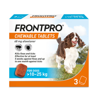 Frontpro Chewable Tablets Flea & Tick Treatment for Dogs - Large (>10-25kg)